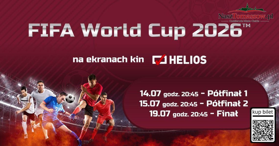 Mundial na wielkim ekranie. Helios pokaże półfinały i finał FIFA World Cup 2026 Mundial na wielkim ekranie. Helios pokaże półfinały i finał FIFA World Cup 2026