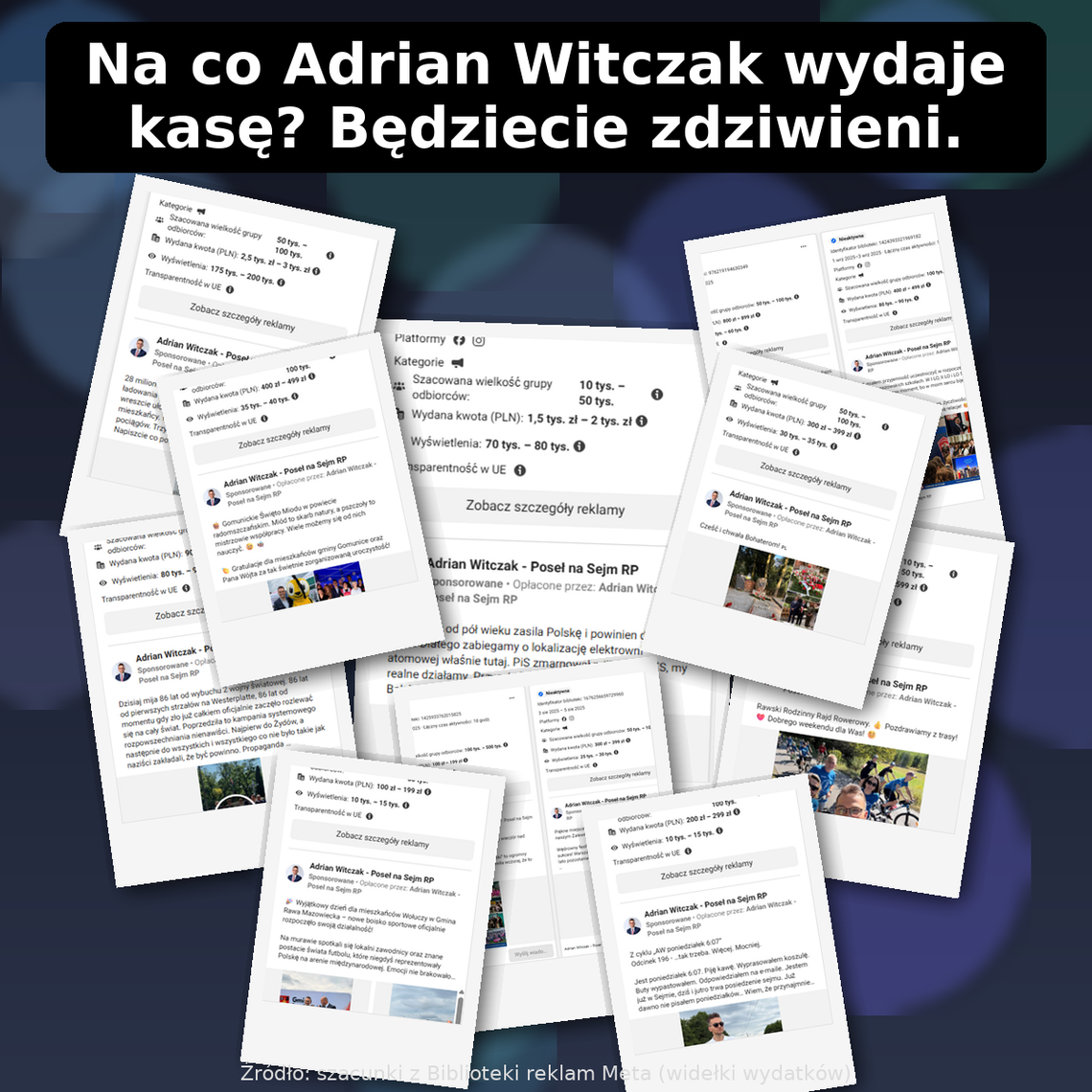 Narcystyczne skłonności posła Witczaka sporo kosztują