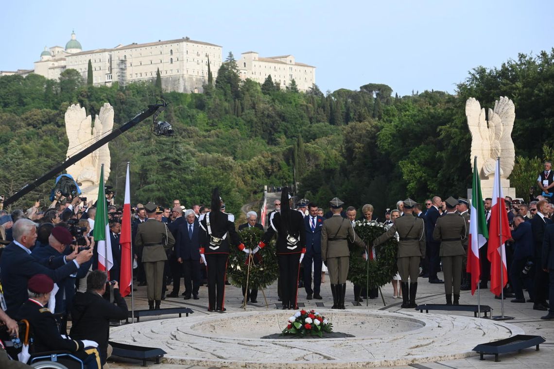 Na Monte Cassino oddano hołd bohaterom walk; Duda: polegli wołają do Europy o odpowiedzialność