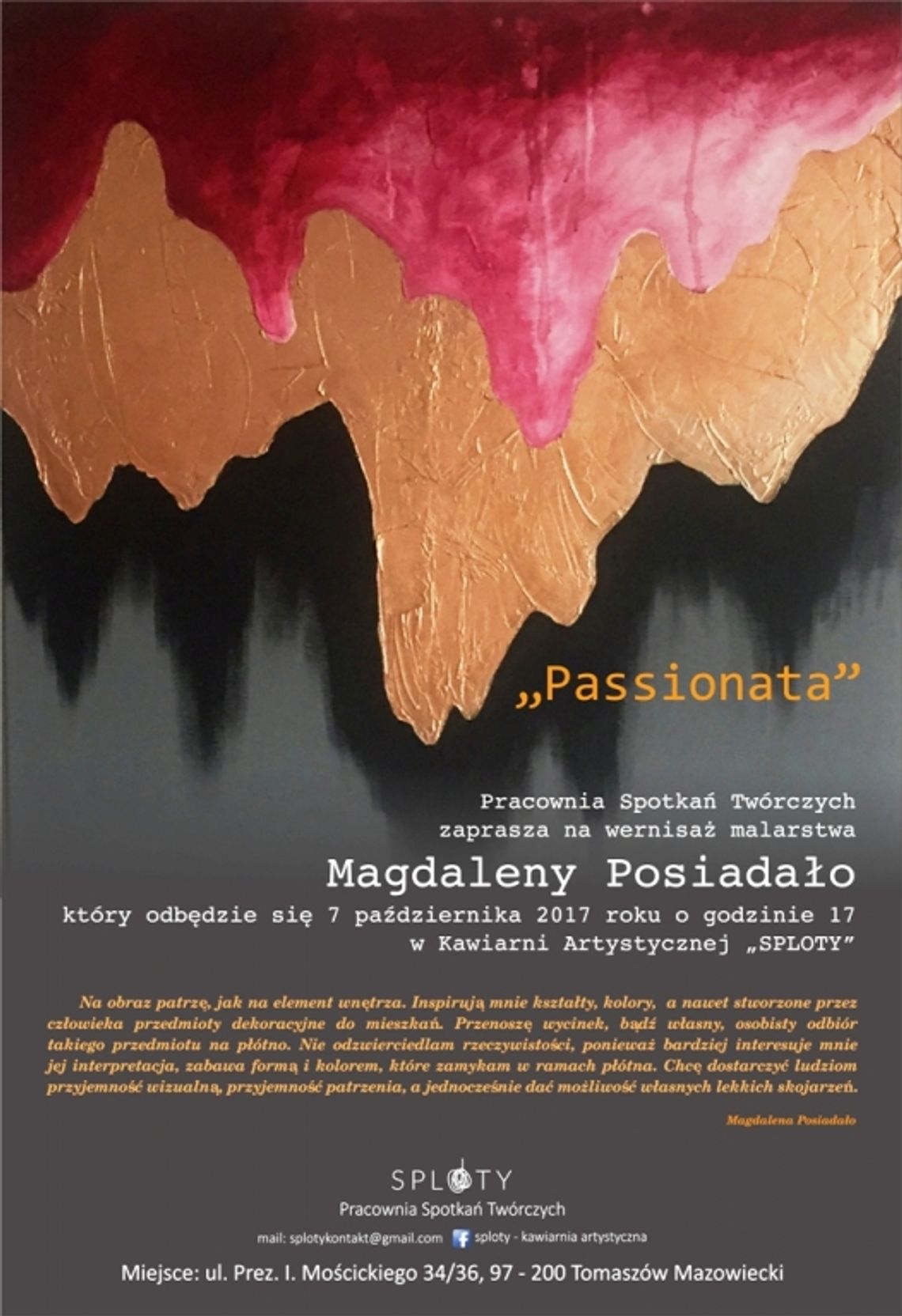 Na obraz patrzę, jak na element wnętrza