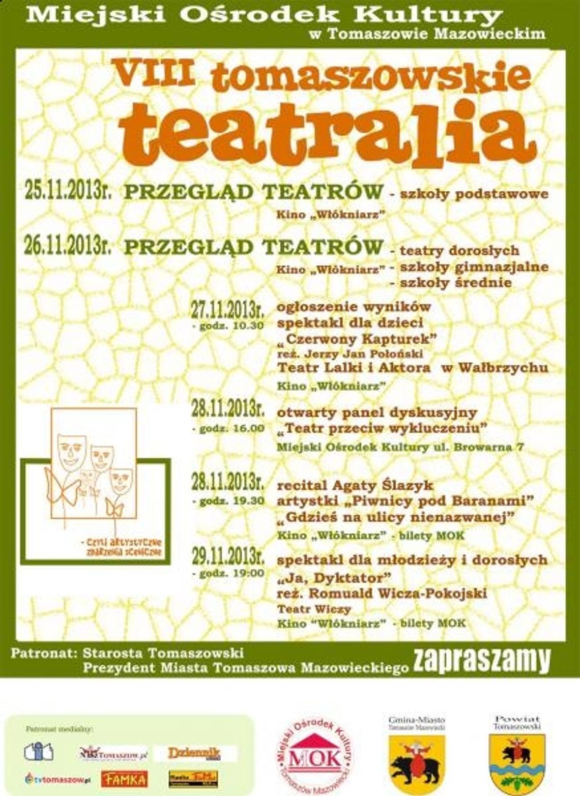 Nadchodzą ósme już Tomaszowskie Teatralia