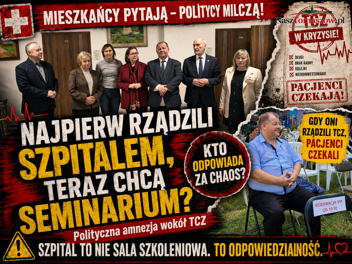 Najpierw doprowadzili TCZ do ściany, teraz chcą seminarium z podstaw. Polityczny kurs dla spóźnionych uczniów Najpierw doprowadzili TCZ do ściany, teraz chcą seminarium z podstaw. Polityczny kurs dla spóźnionych uczniów