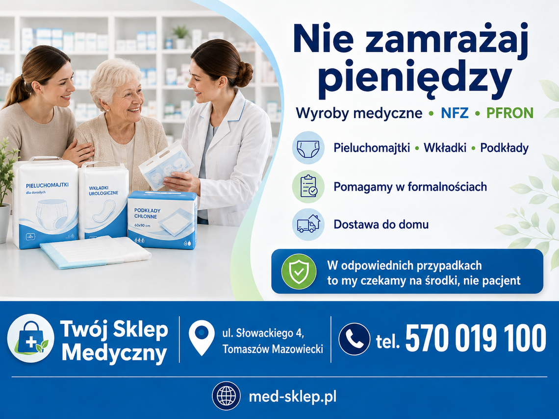 Nie wykładaj całej kwoty z własnej kieszeni. Twój Sklep Medyczny pomaga w NFZ i PFRON Nie wykładaj całej kwoty z własnej kieszeni. Twój Sklep Medyczny pomaga w NFZ i PFRON