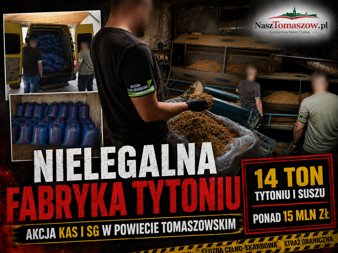 Nielegalna fabryka tytoniu w powiecie tomaszowskim /zdjecia i film/ Nielegalna fabryka tytoniu w powiecie tomaszowskim /zdjecia i film/