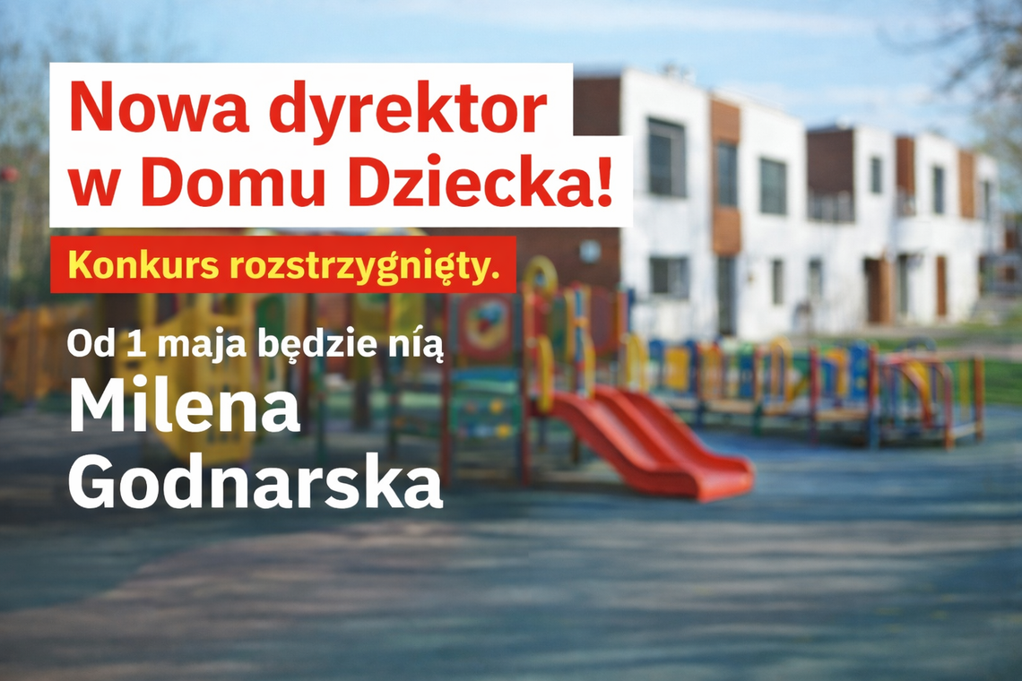 Nowa dyrektorka Domu Dziecka Słoneczko