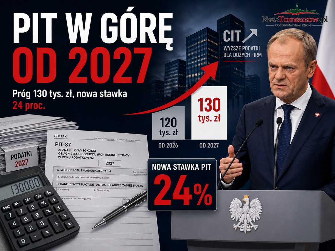 Nowa stawka 24 proc. i wyższy próg PIT. Kto naprawdę zyska na planie Tuska?