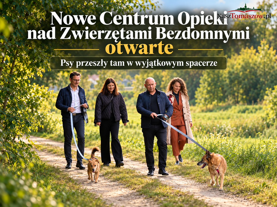Nowe Centrum Opieki nad Zwierzętami Bezdomnymi otwarte. Psy przeszły tam w wyjątkowym spacerze Nowe Centrum Opieki nad Zwierzętami Bezdomnymi otwarte. Psy przeszły tam w wyjątkowym spacerze