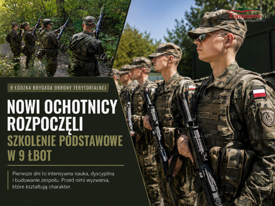 Nowi ochotnicy rozpoczęli szkolenie podstawowe w 9 ŁBOT Nowi ochotnicy rozpoczęli szkolenie podstawowe w 9 ŁBOT