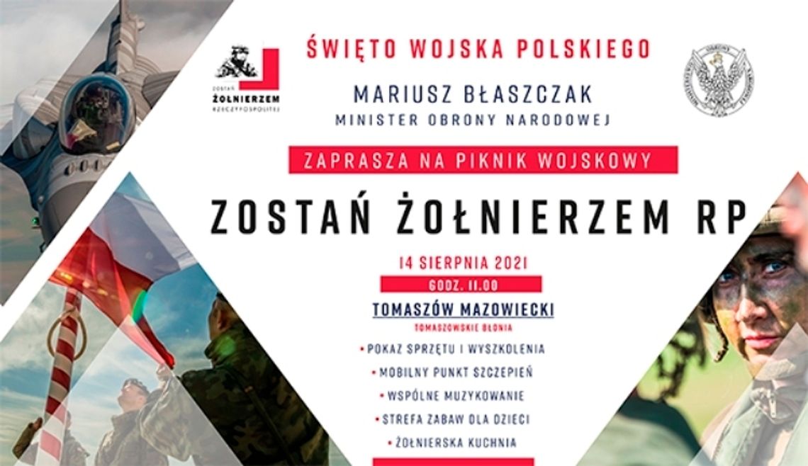 Nowy mural w Tomaszowe i piknik wojskowy
