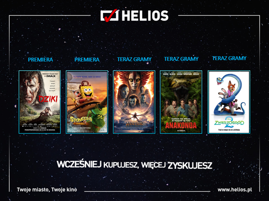 Nowy rok z nową dawką filmowych emocji w kinach Helios!