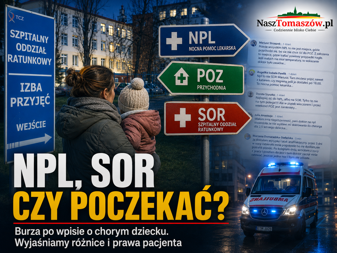 „NPL to nie SOR”. Dyskusja o chorym dziecku w TCZ pokazała, że pacjenci wciąż nie wiedzą, gdzie szukać pomocy