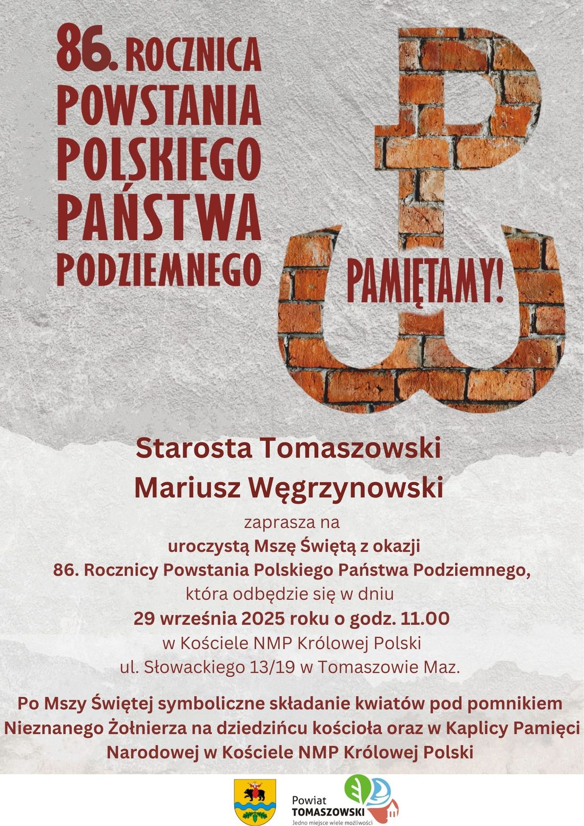 Obchody 86. rocznicy powstania Polskiego Państwa Podziemnego