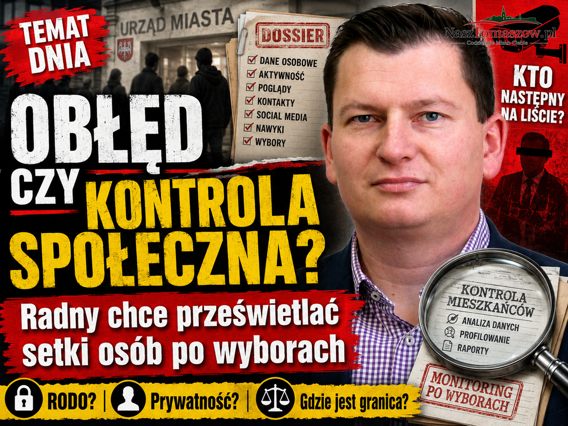 Obłęd czy kontrola społeczna? Radny Kucharski chce prześwietlać setki ludzi po wyborach Obłęd czy kontrola społeczna? Radny Kucharski chce prześwietlać setki ludzi po wyborach