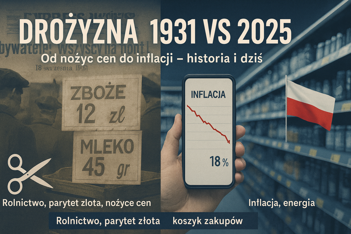 „Obywatele! Wszyscy na front!” – drożyzna 1931 vs. 2025. Co łączy oba kryzysy cen? „Obywatele! Wszyscy na front!” – drożyzna 1931 vs. 2025. Co łączy oba kryzysy cen?