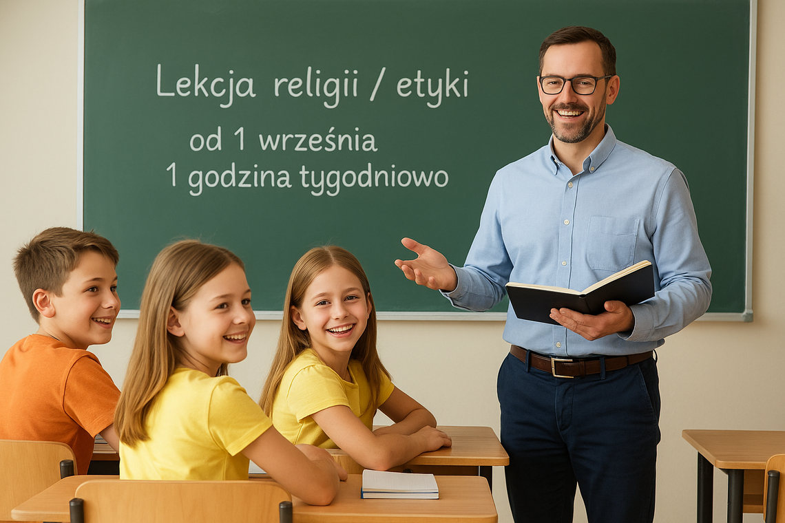 Od 1 września tylko jedna lekcja religii lub etyki w tygodniu Od 1 września tylko jedna lekcja religii lub etyki w tygodniu