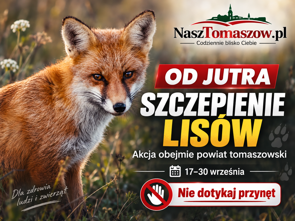 Od jutra szczepionki będą zrzucane z samolotów. Akcja obejmie powiat tomaszowski Od jutra szczepionki będą zrzucane z samolotów. Akcja obejmie powiat tomaszowski