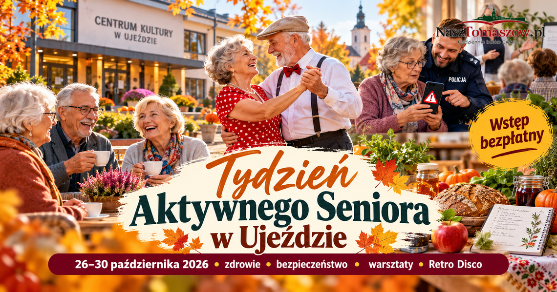Od oszustów internetowych po taniec w rytmie disco. Ujazd przygotował pięć dni wydarzeń dla seniorów