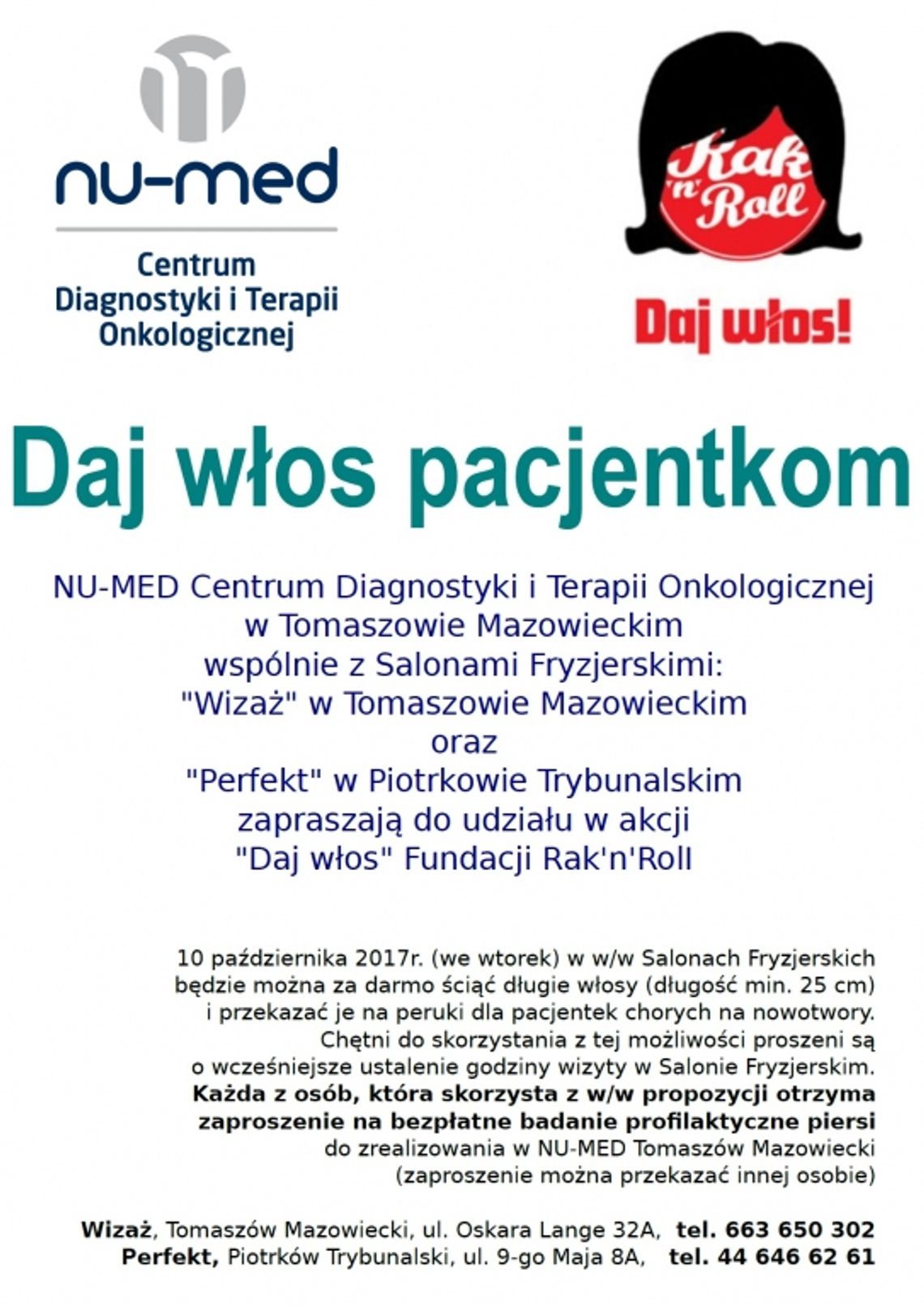 Oddać włosy w zacnym celu