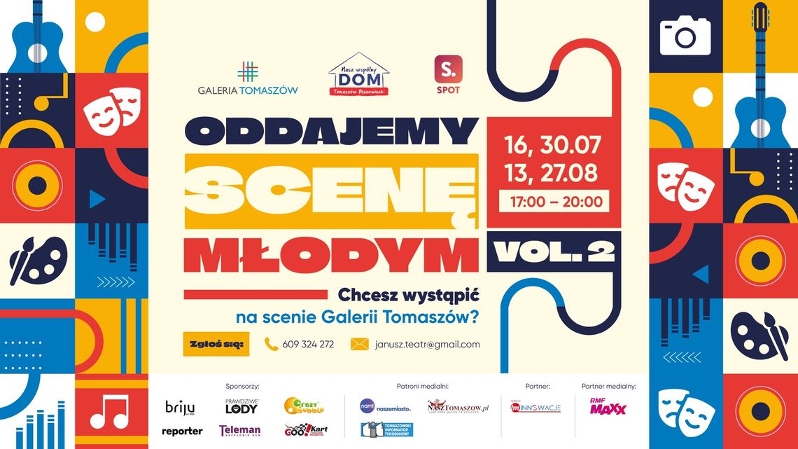 Oddajemy Scenę Młodym w Galerii Tomaszów – rusza druga edycja akcji! Oddajemy Scenę Młodym w Galerii Tomaszów – rusza druga edycja akcji!
