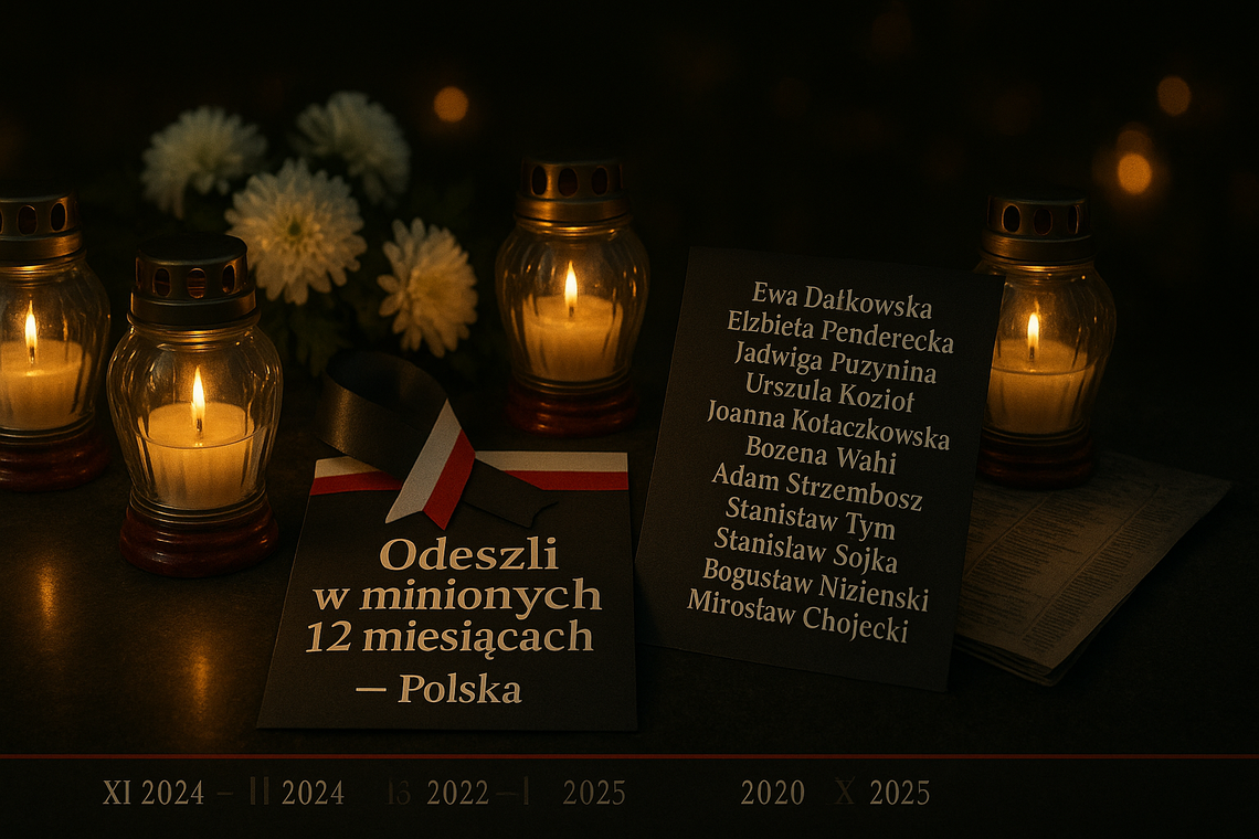 Odeszli w minionych 12 miesiącach – Polska Odeszli w minionych 12 miesiącach – Polska