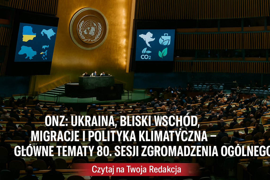 ONZ/ Ukraina, Bliski Wschód, migracje i polityka klimatyczna głównymi tematami 80. Sesji Zgromadzenia Ogólnego ONZ (synteza) ONZ/ Ukraina, Bliski Wschód, migracje i polityka klimatyczna głównymi tematami 80. Sesji Zgromadzenia Ogólnego ONZ (synteza)