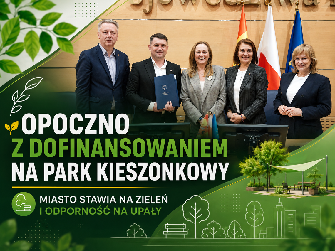 Opoczno z dofinansowaniem na park kieszonkowy. Miasto stawia na zieleń i odporność na upały Opoczno z dofinansowaniem na park kieszonkowy. Miasto stawia na zieleń i odporność na upały