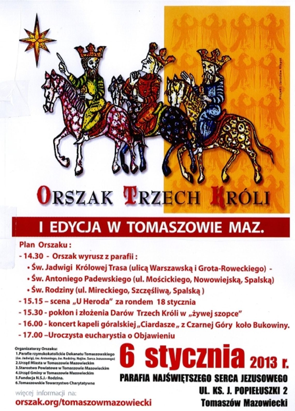 Orszak Trzech Króli na ulicach Tomaszowa