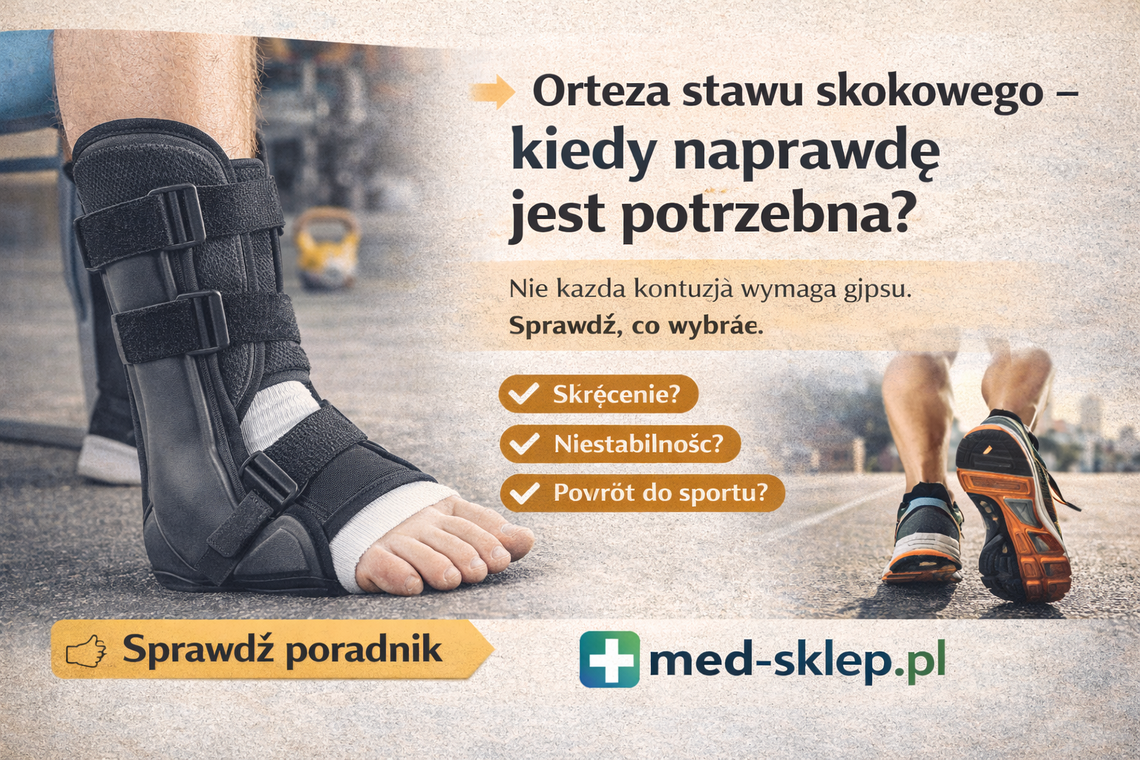 Orteza stawu skokowego – kiedy naprawdę jest potrzebna? Przewodnik pacjenta i sportowca Orteza stawu skokowego – kiedy naprawdę jest potrzebna? Przewodnik pacjenta i sportowca