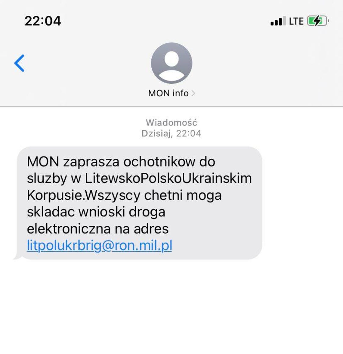 Oszuści wysyłają SMS-y zachęcając do wstąpienia do armii