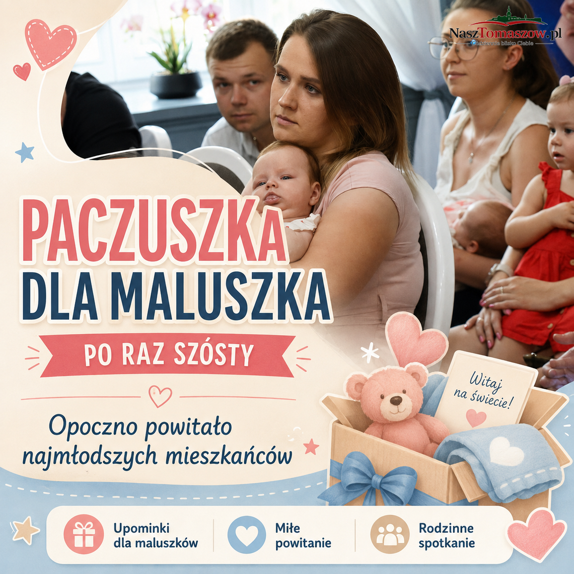 „Paczuszka dla Maluszka” po raz szósty. Opoczno powitało najmłodszych mieszkańców