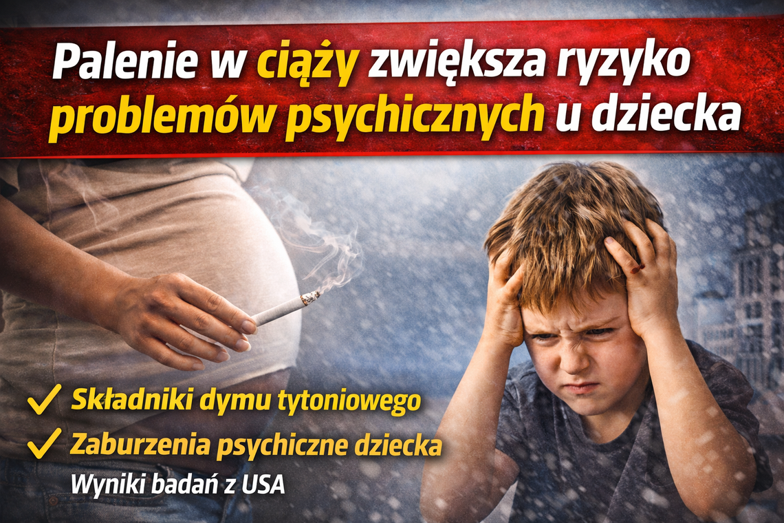 Palenie w ciąży zwiększa ryzyko problemów psychicznych u dziecka Palenie w ciąży zwiększa ryzyko problemów psychicznych u dziecka