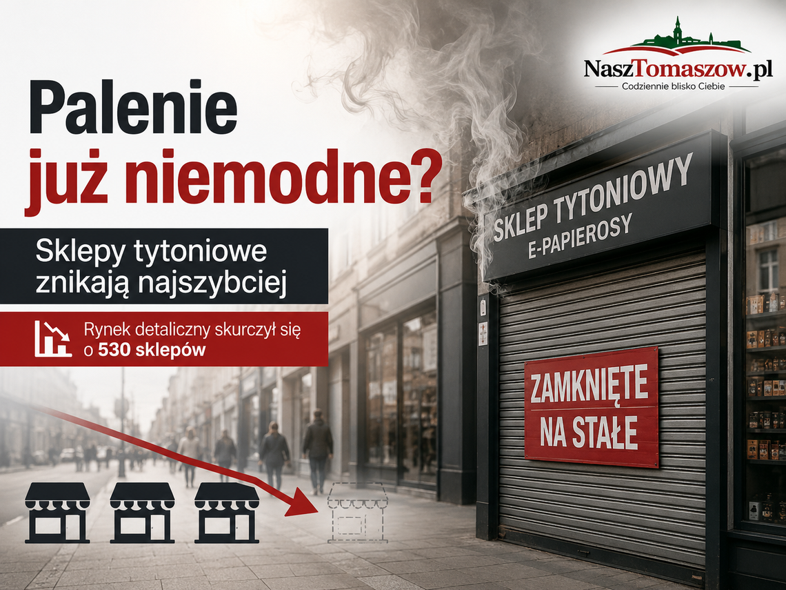 Palenie wychodzi z mody, a sklepy z tytoniem znikają. Polski handel traci setki placówek