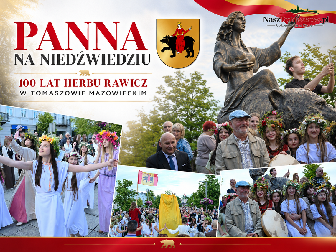 Panna na Niedźwiedziu stanęła w sercu Tomaszowa. Rawicz wrócił na plac jak bohater dawnej legendy Panna na Niedźwiedziu stanęła w sercu Tomaszowa. Rawicz wrócił na plac jak bohater dawnej legendy