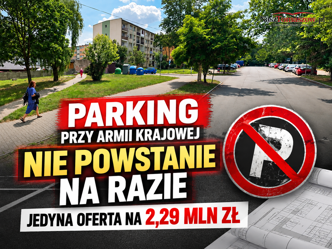 Parking przy Armii Krajowej utknął w przetargu. Jedyna oferta na 2,29 mln zł. Skąd tak duże różnice w wycenach? Parking przy Armii Krajowej utknął w przetargu. Jedyna oferta na 2,29 mln zł. Skąd tak duże różnice w wycenach?