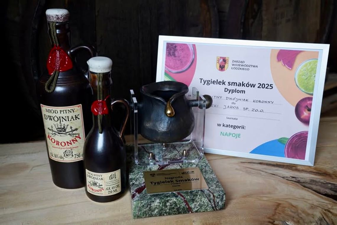 Pasieka Jaros z wyróżnieniem „Tygla Smaków”. Dwójniak Koronny doceniony w Łodzi Pasieka Jaros z wyróżnieniem „Tygla Smaków”. Dwójniak Koronny doceniony w Łodzi