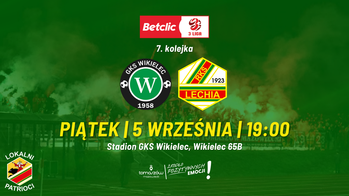 Piątek na boisku: GKS Wikielec – Lechia Tomaszów Mazowiecki