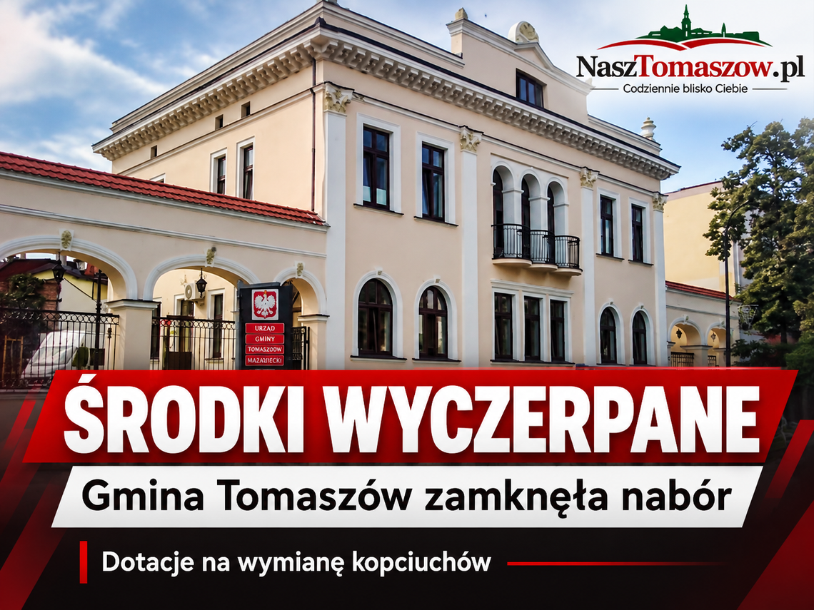 Pieniądze na wymianę kopciuchów już się skończyły. Gmina Tomaszów zamknęła nabór