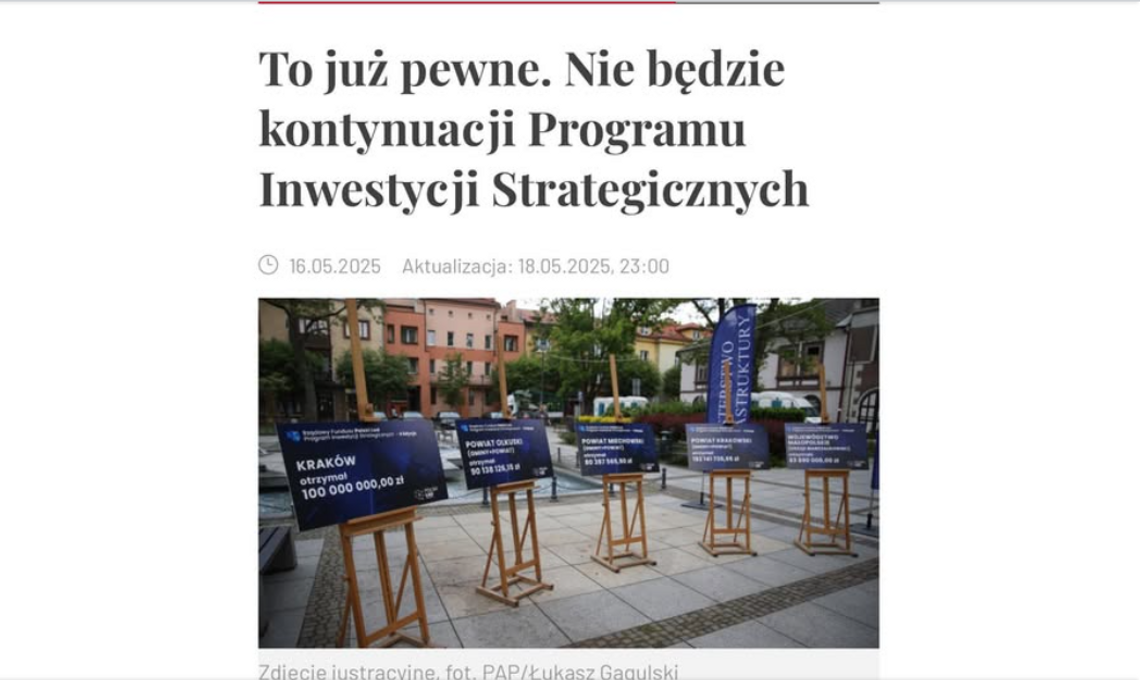 Pieniądze tylko dla dużych miast?