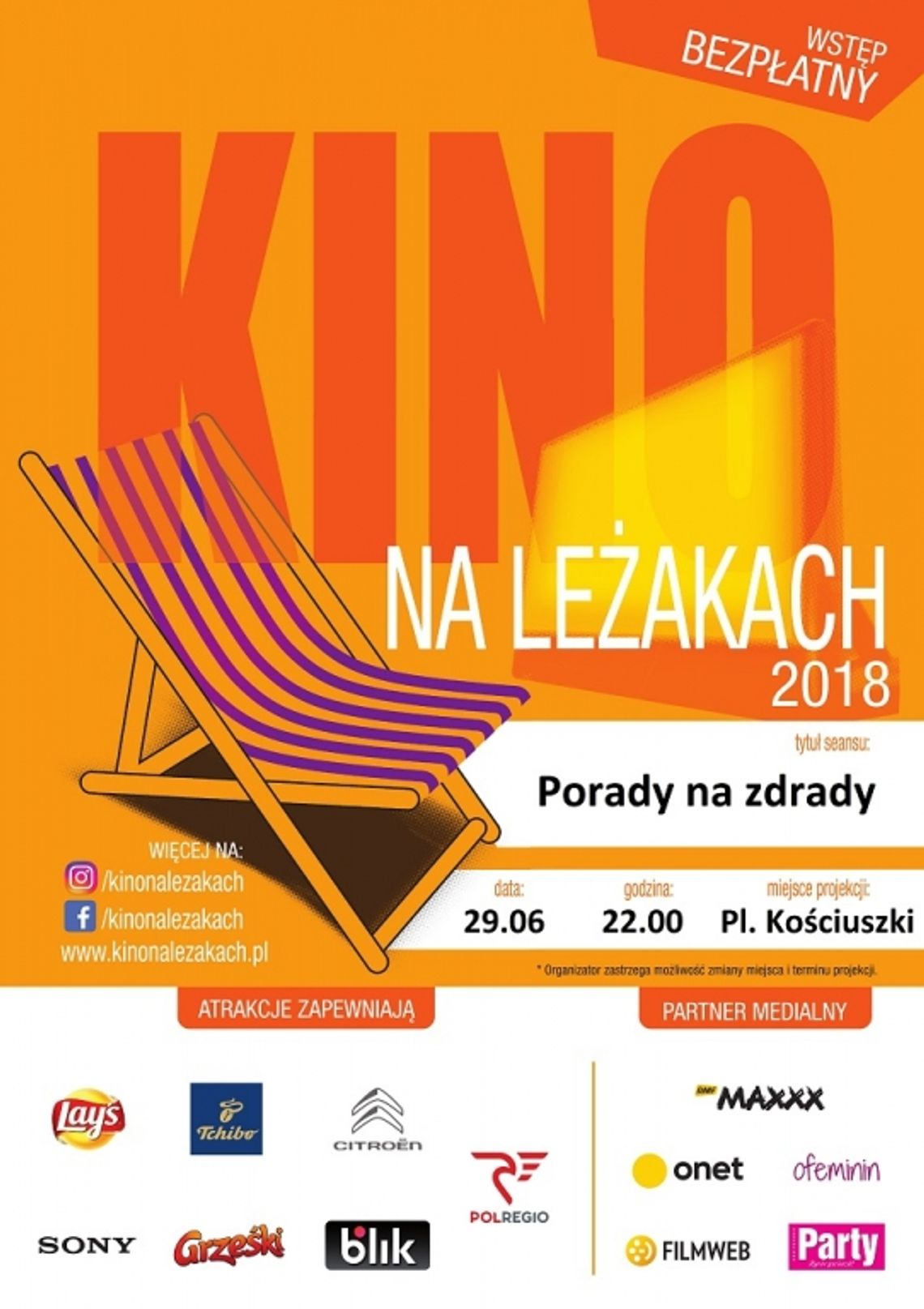 Pierwsze w tym roku "kino na leżakach"