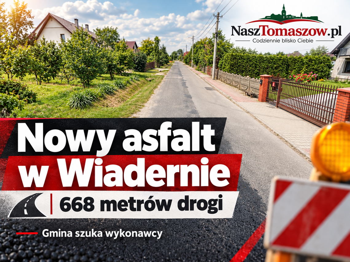Pierwszy wykonawca nie podpisał umowy. Gmina ponownie szuka wykonawcy 668 metrów drogi w Wiadernie
