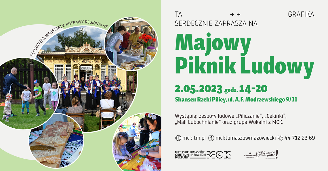 Piknik na ludowo w Skansenie Rzeki Pilicy w majowy weekend