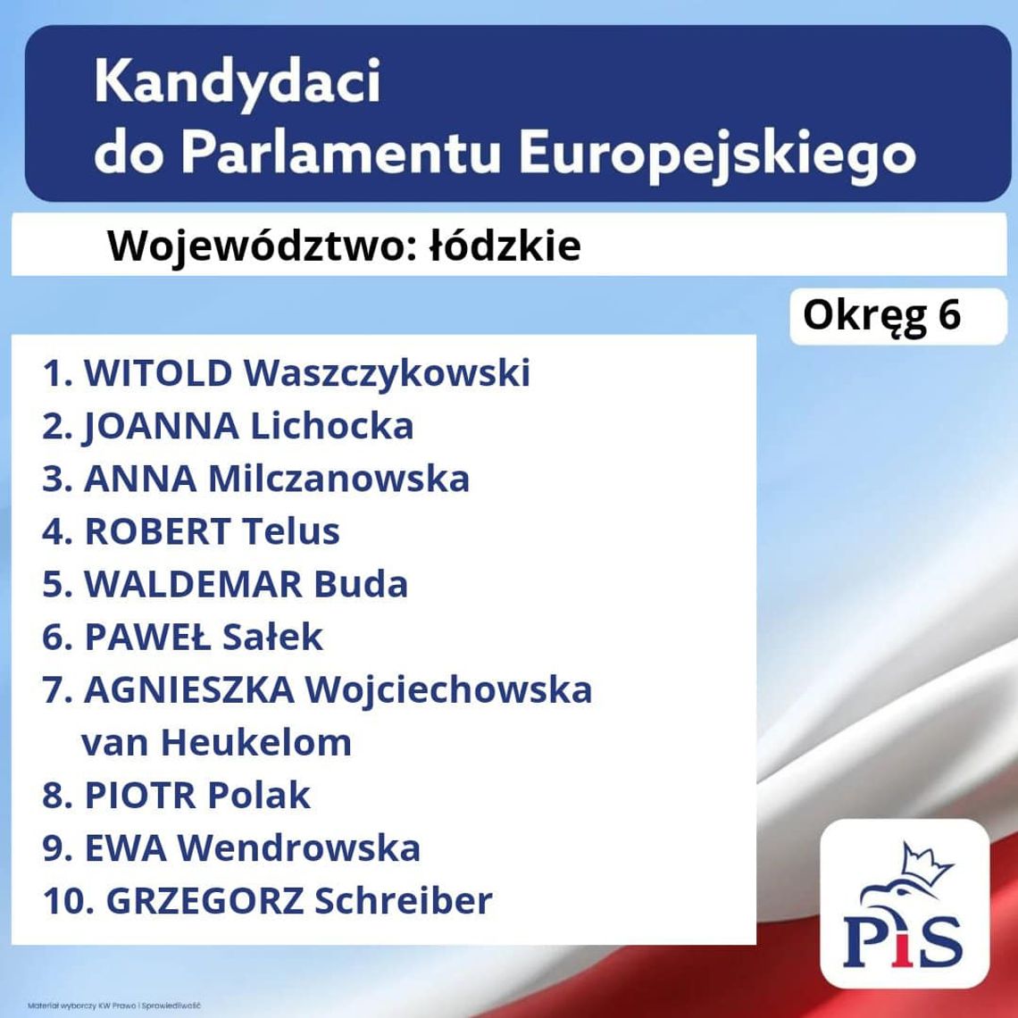 PiS pokazał listę do PE w naszym okręgu wyborczym