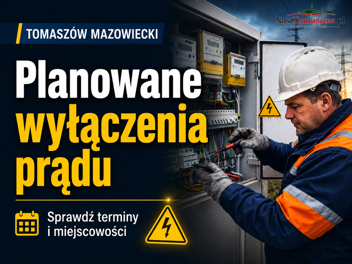 Planowane wyłączenia prądu w Tomaszowie i regionie. Sprawdź daty i miejscowości Planowane wyłączenia prądu w Tomaszowie i regionie. Sprawdź daty i miejscowości