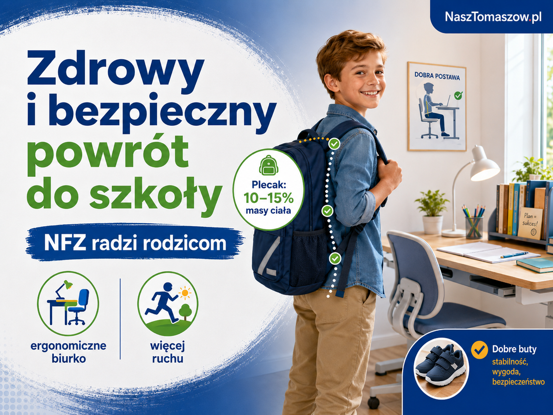 Plecak cięższy niż 15 proc. masy dziecka? NFZ ostrzega rodziców. Tak przygotuj ucznia do szkoły