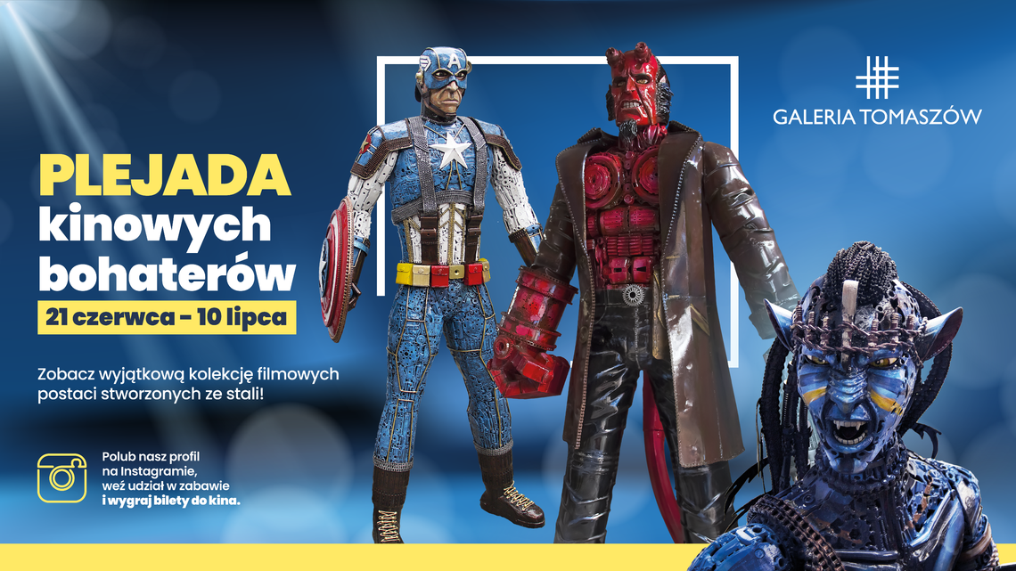 Plejada kinowych bohaterów w Galerii Tomaszów