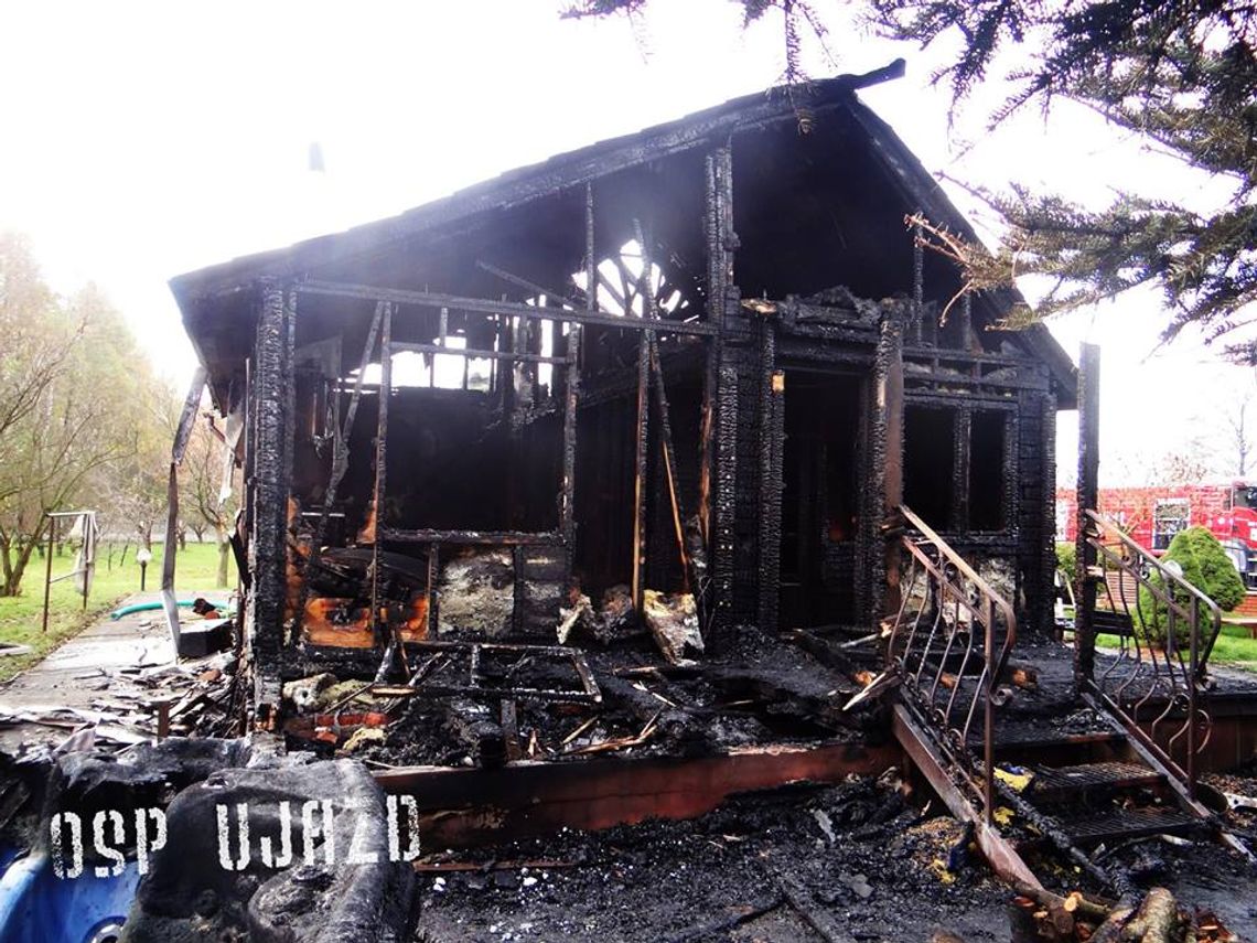 Płonął domek letniskowy w gminie Ujazd