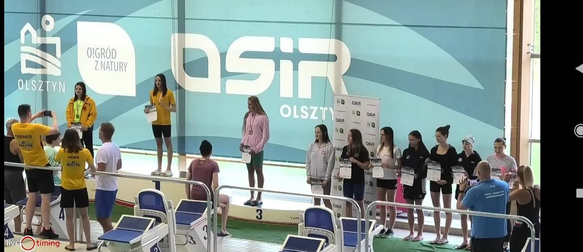 Pływały na Mistrzostwach w Olsztynie 