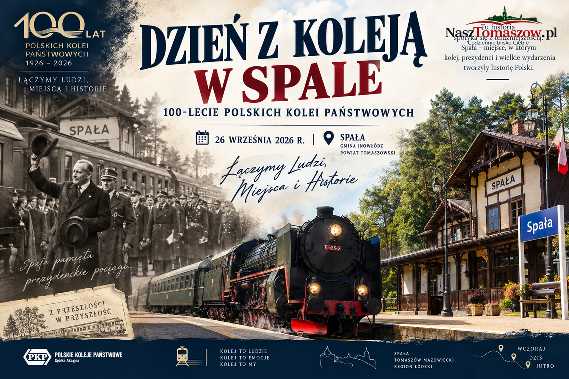 Pociąg do historii. Sto lat PKP świętuje w Spale