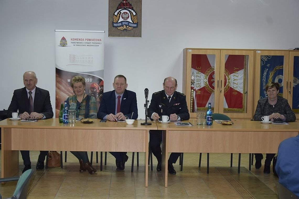 Podsumowano działania Państwowej Straży Pożarnej w Tomaszowie Mazowieckim za 2018 rok