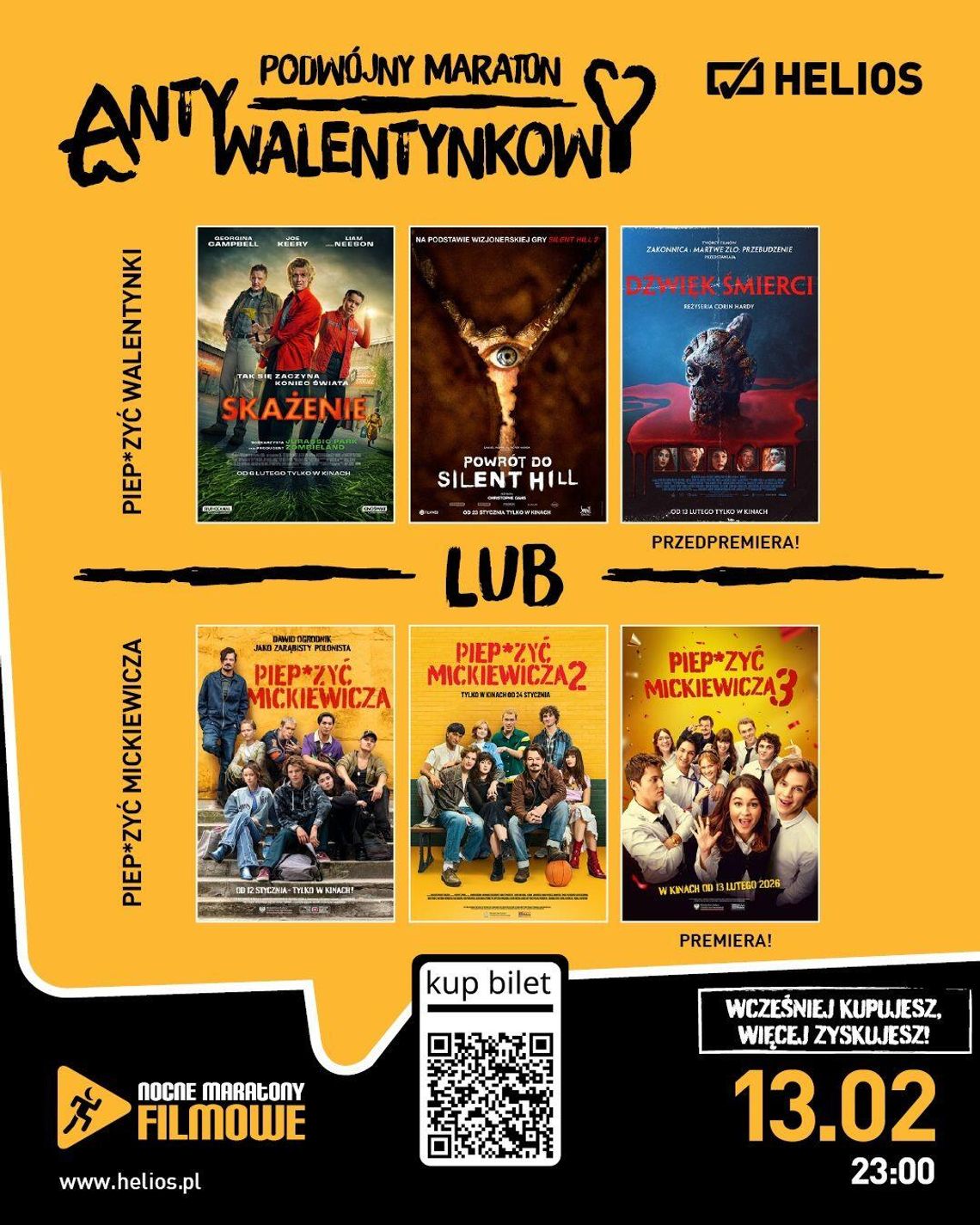 PODWÓJNY MARATON ANTYWALENTYNKOWY – PIĄTEK 13-GO! PODWÓJNY MARATON ANTYWALENTYNKOWY – PIĄTEK 13-GO!